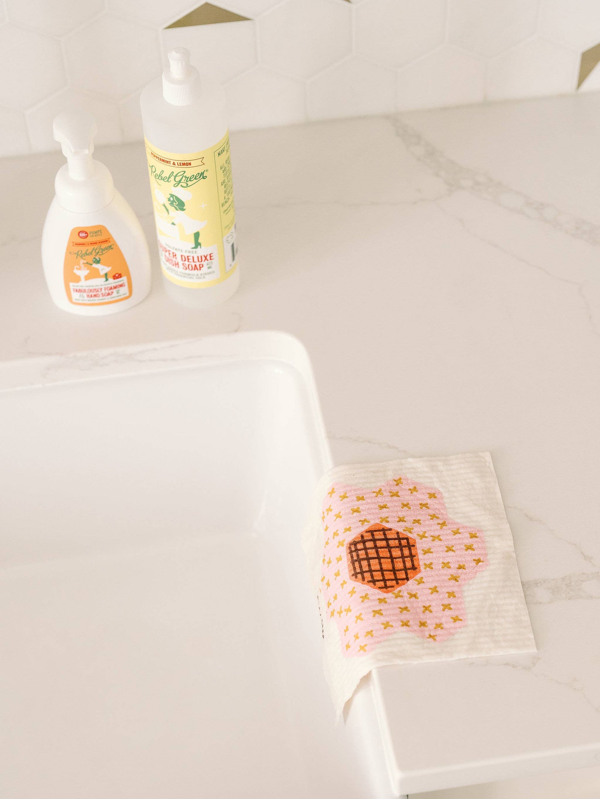 Quilt Block Swedish Dishcloth Doe A Deer 