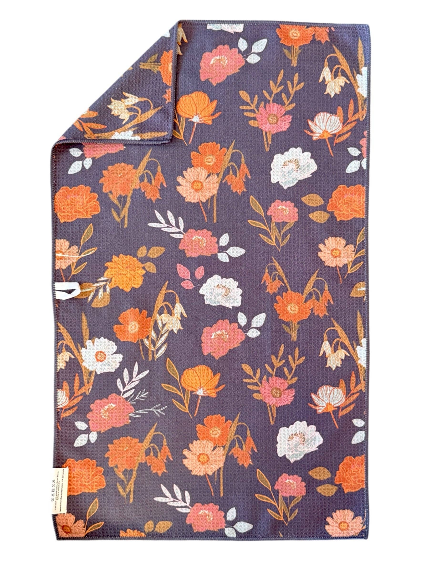 Mayflower: Double-Sided Hand Towel: Navy / 17x27 in / Hand Towel Crae.Home 