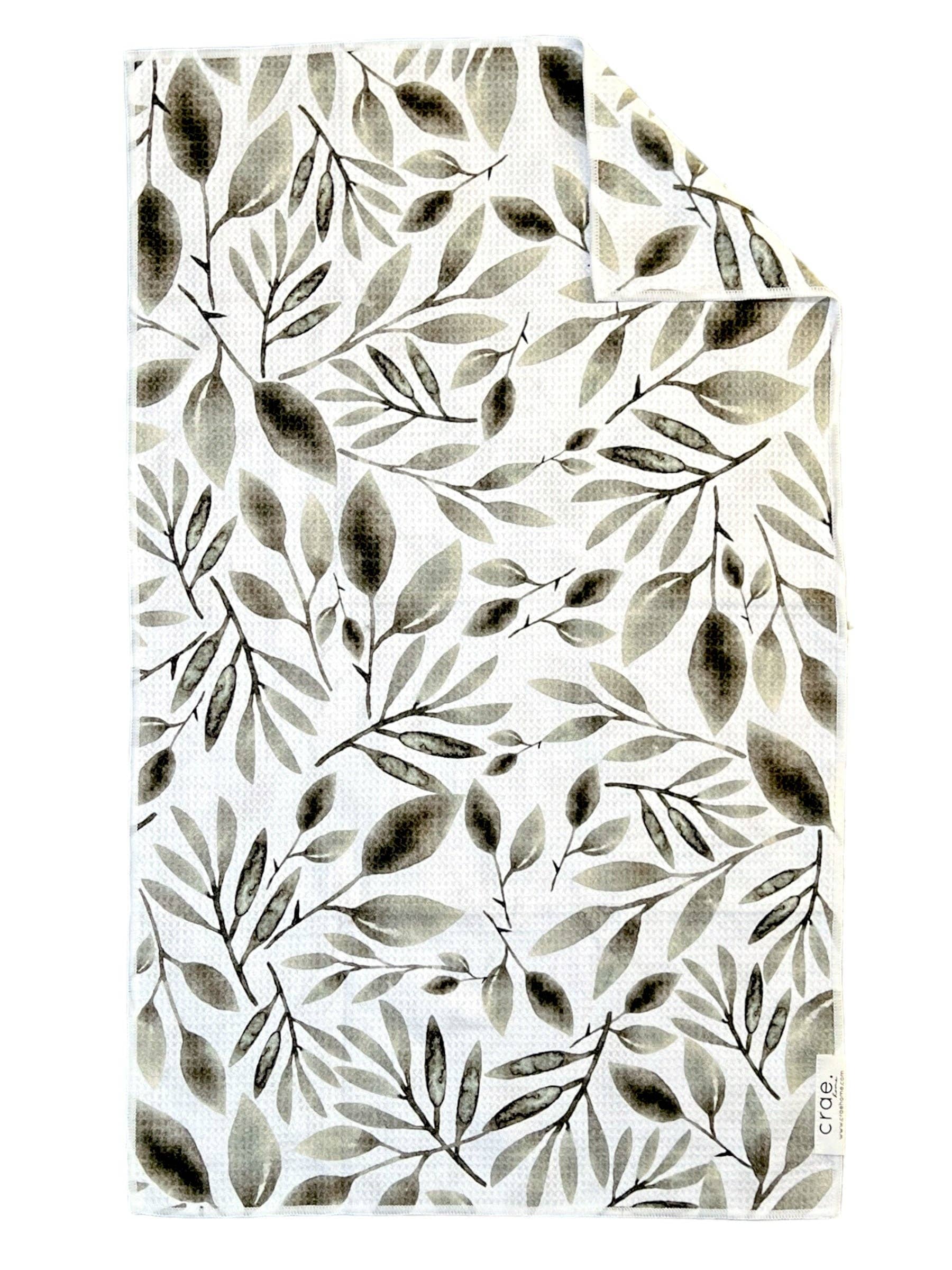 Twiggy: Double-Sided Hand Towel: White / 17x27 in / Hand Towel Crae.Home 