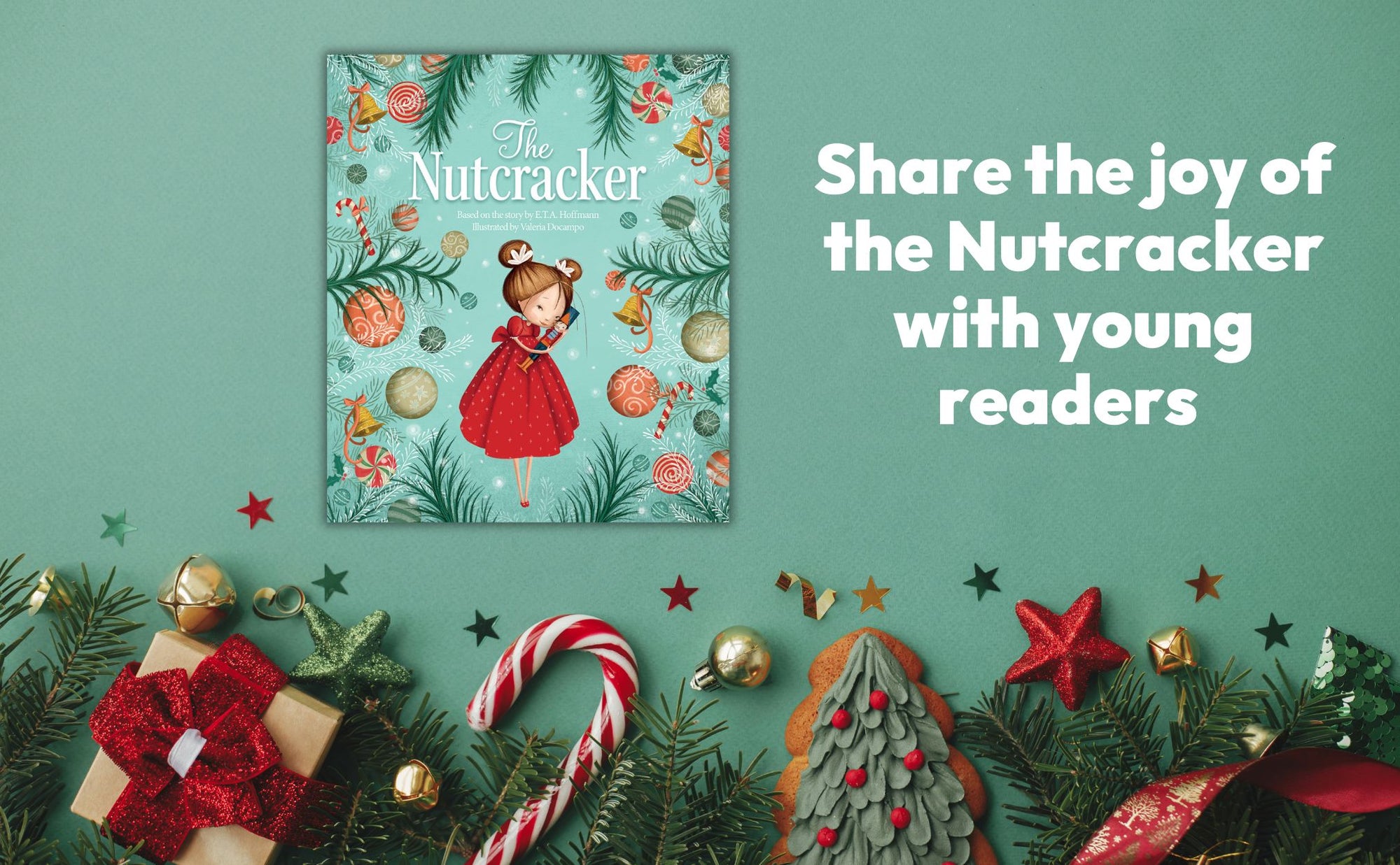 Nutcracker Large Hardcover Classic Christmas Picture Book Cottage Door Press 
