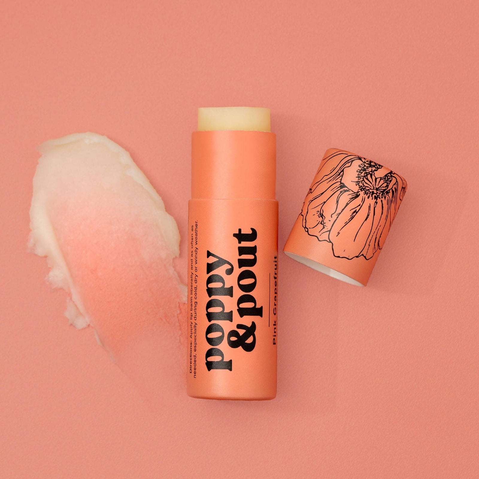 Lip Balm, Pink Grapefruit Poppy & Pout 