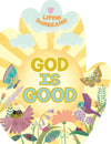 God is Good Praying Hands Shaped Board Book Cottage Door Press 