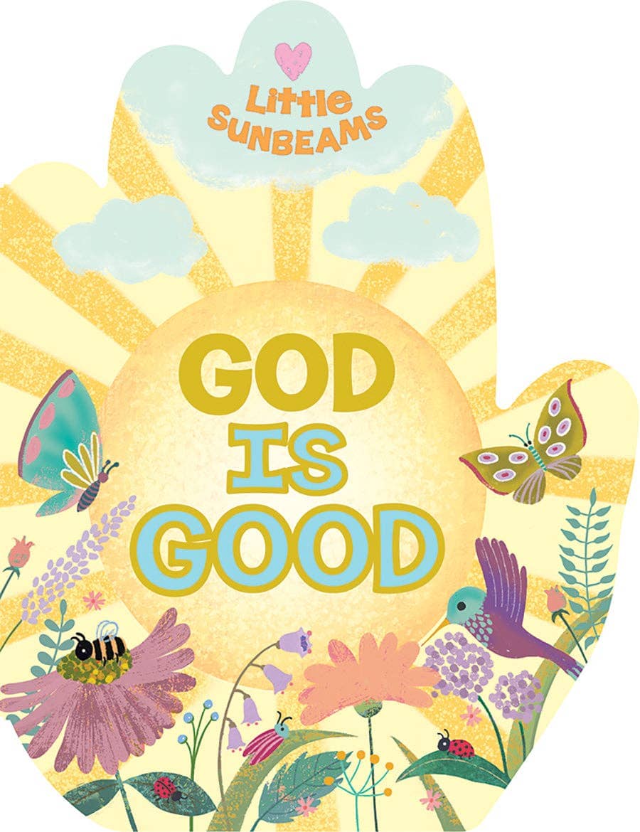 God is Good Praying Hands Shaped Board Book Cottage Door Press 