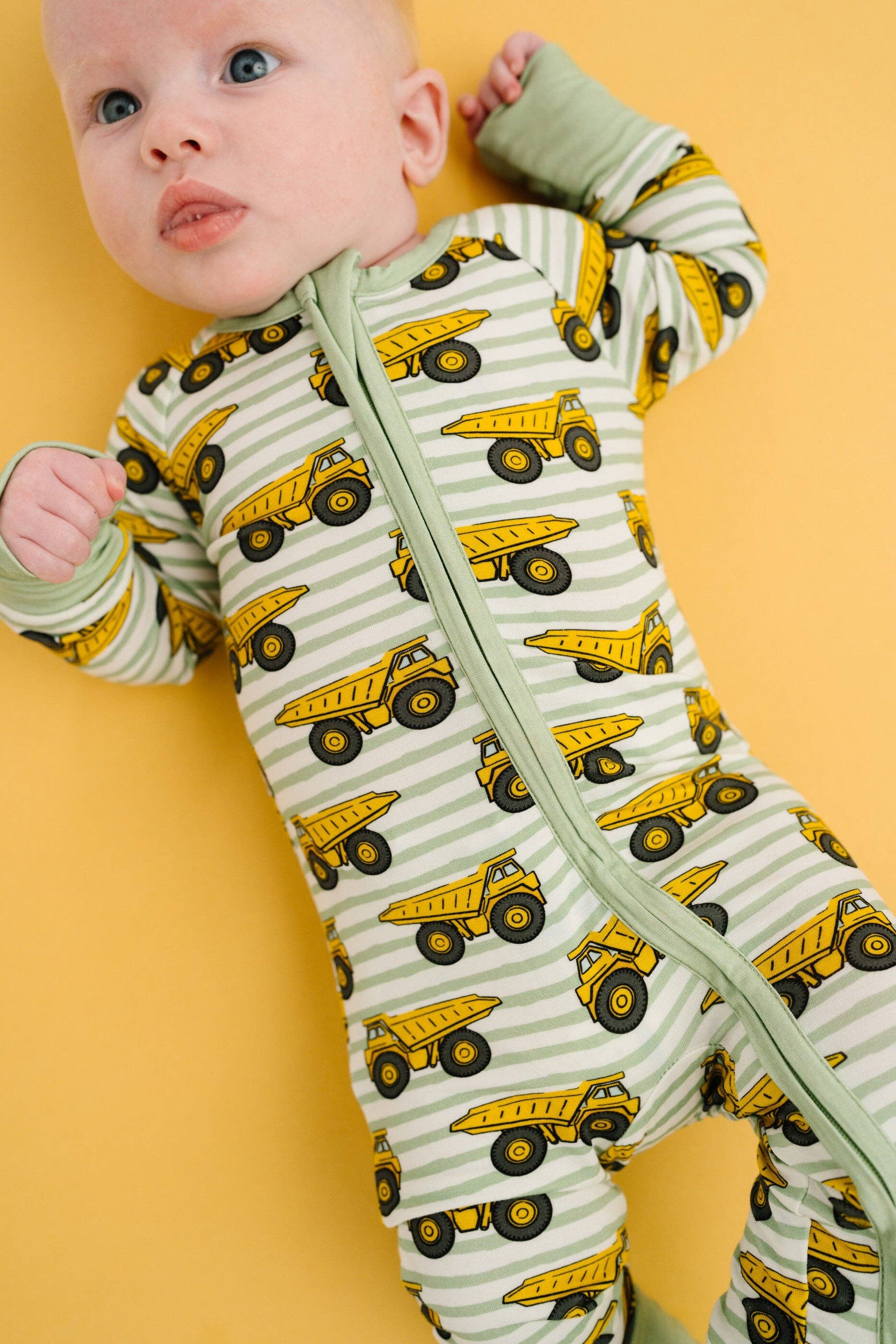 Dump Trucks Bamboo Sleeper: 0-3M Little One Shop 