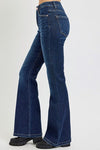 Risen Dark Wash Bootcut Tummy Control High Rise Non Distressed Jeans Bottoms Risen 