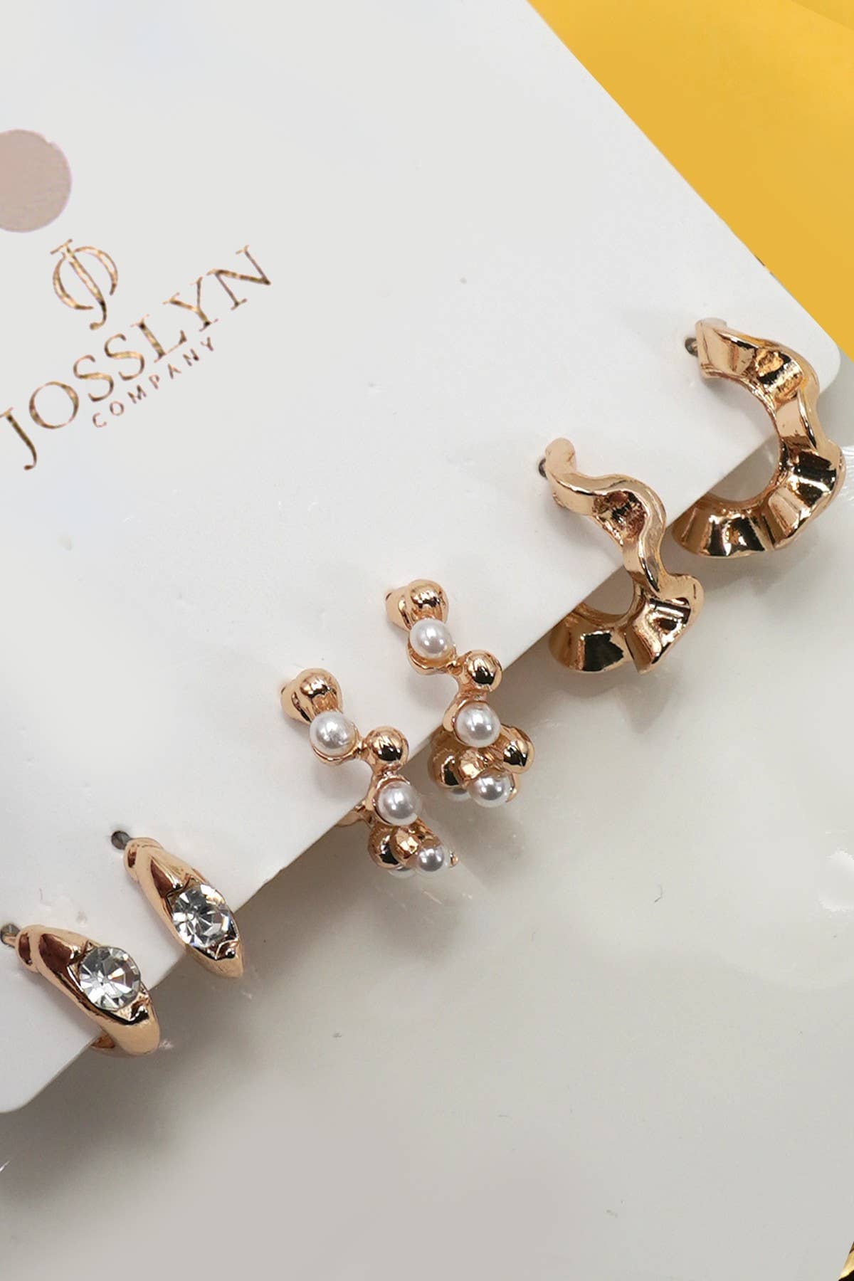 MULTI CLASSIC HOOP TRIO EARRINGS | 80E6916: GOLD JOSSLYN by wall to wall 
