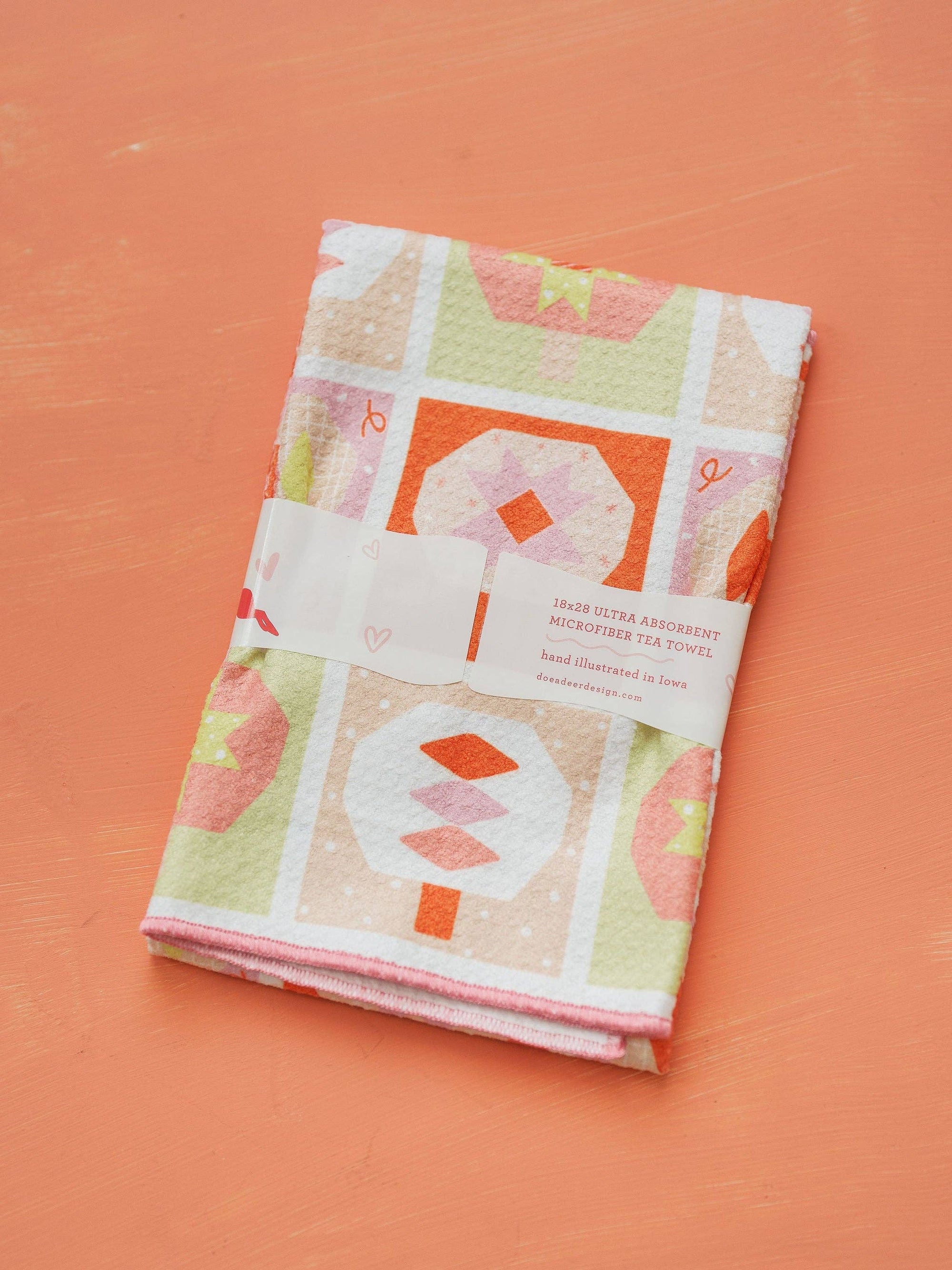 Pumpkin Quilt Waffle Towel | Fall Doe A Deer 