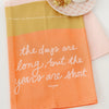 Mother’s Day 2024 | The Days Are Short Full Pattern Towel Accessories Doe A Deer 