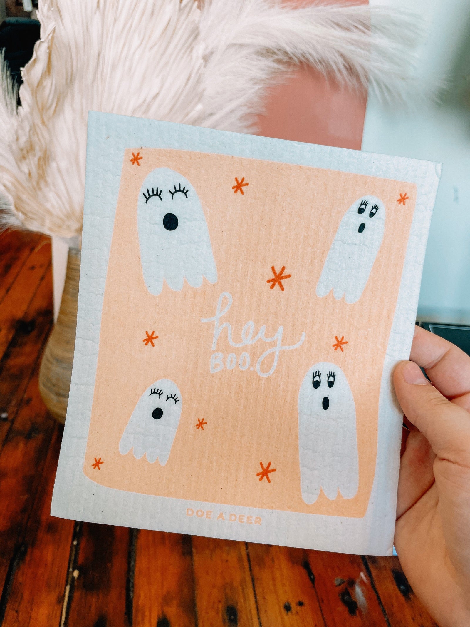 Hey Boo Swedish Dishcloth Accessories Doe A Deer 