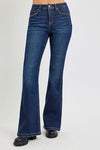 Risen Dark Wash Bootcut Tummy Control High Rise Non Distressed Jeans Bottoms Risen 