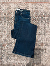 Risen Dark Wash Bootcut Tummy Control High Rise Non Distressed Jeans Bottoms Risen 