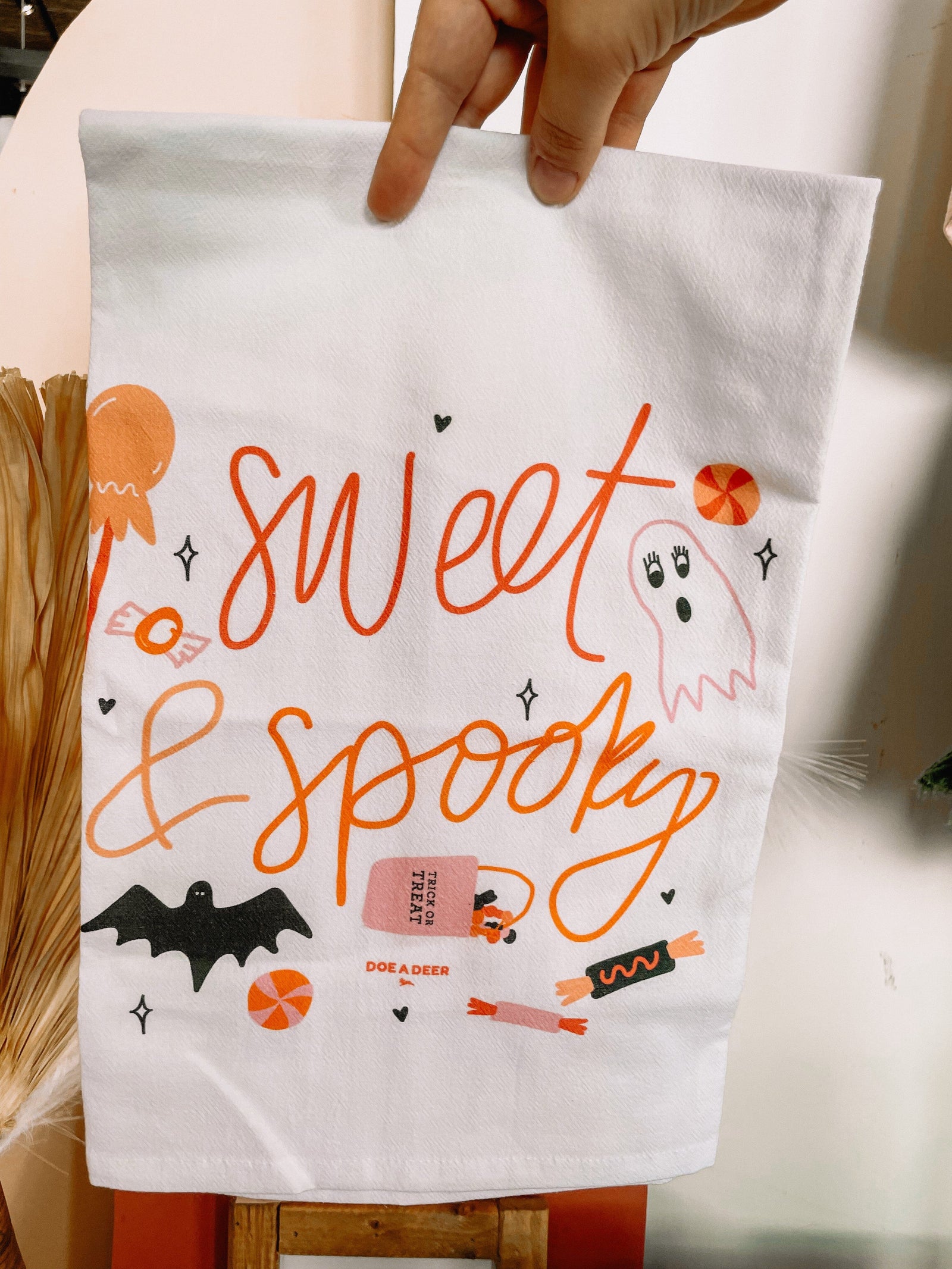 Sweet & Spooky Kitchen Flour Sack Towel Accessories Doe A Deer 