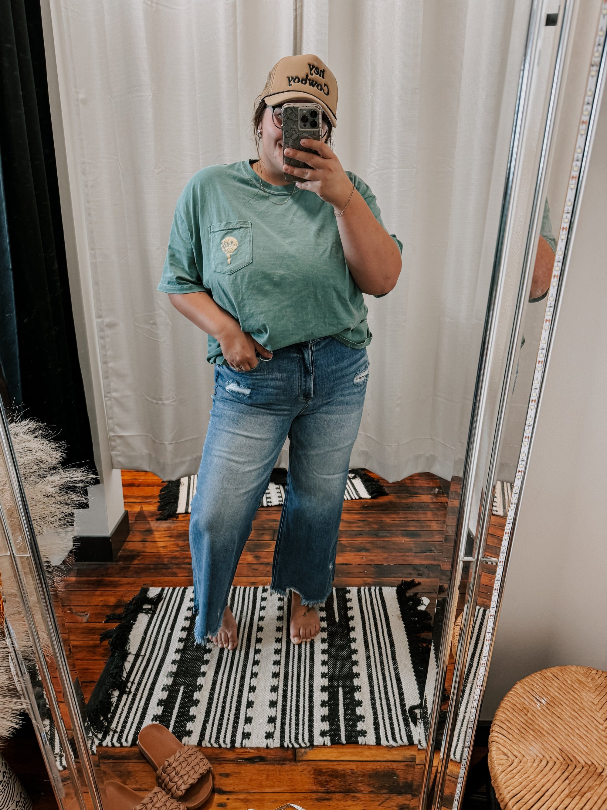 Risen High Rise Ultra Stretch Wide Leg Jeans Bottoms Risen 