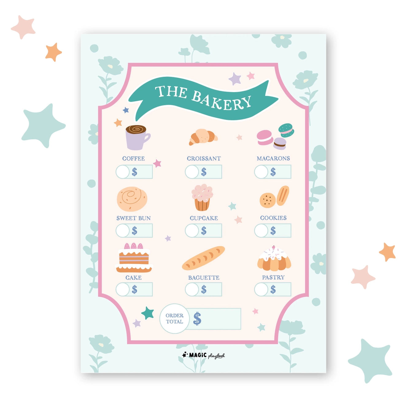 Pretend Play Notepad The Humming Arrow Boutique Hair Salon 
