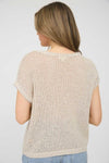 Taupe Drop Sleeve Sweater up to Plus Short sleeve blu pepper 