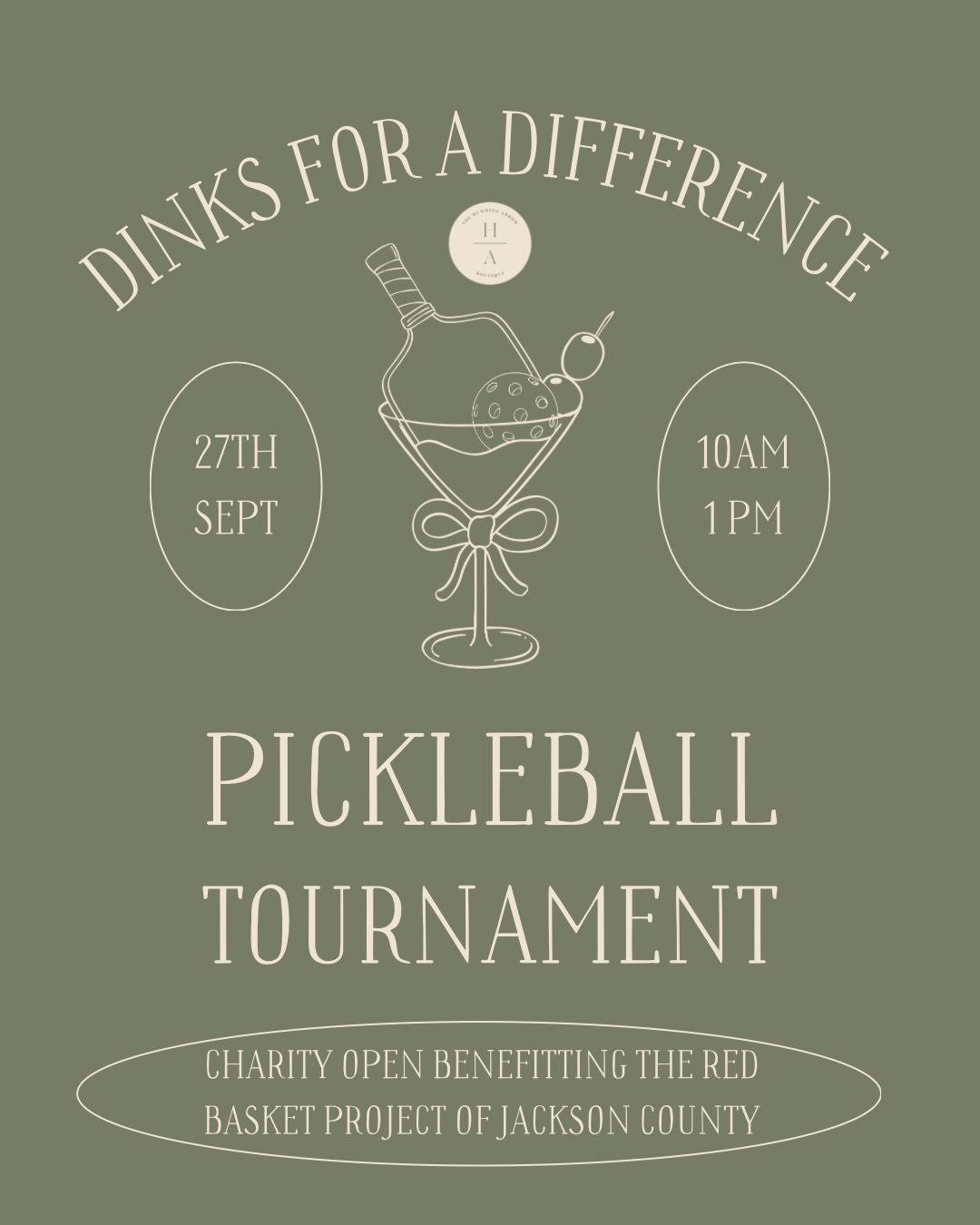 Dinks for a Difference | Charity Open Pickleball Tournament The Humming Arrow Boutique 