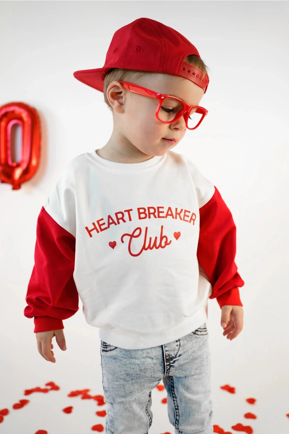 PREORDER | Heartbreaker Club Color Block Toddler and Youth Crewneck Long sleeve Holland Ave 