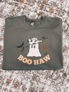 THA Exclusive - Preorder - Boo Haw Charcoal Grey Crew Neck Sweatshirt The Humming Arrow Boutique 