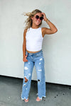 PREORDER- DREW DISTRESSED DAD JEANS Bottoms Blakely 