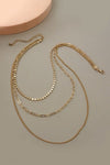 Gold Chain Multi Layer Necklace Jewelry Wall to Wall 