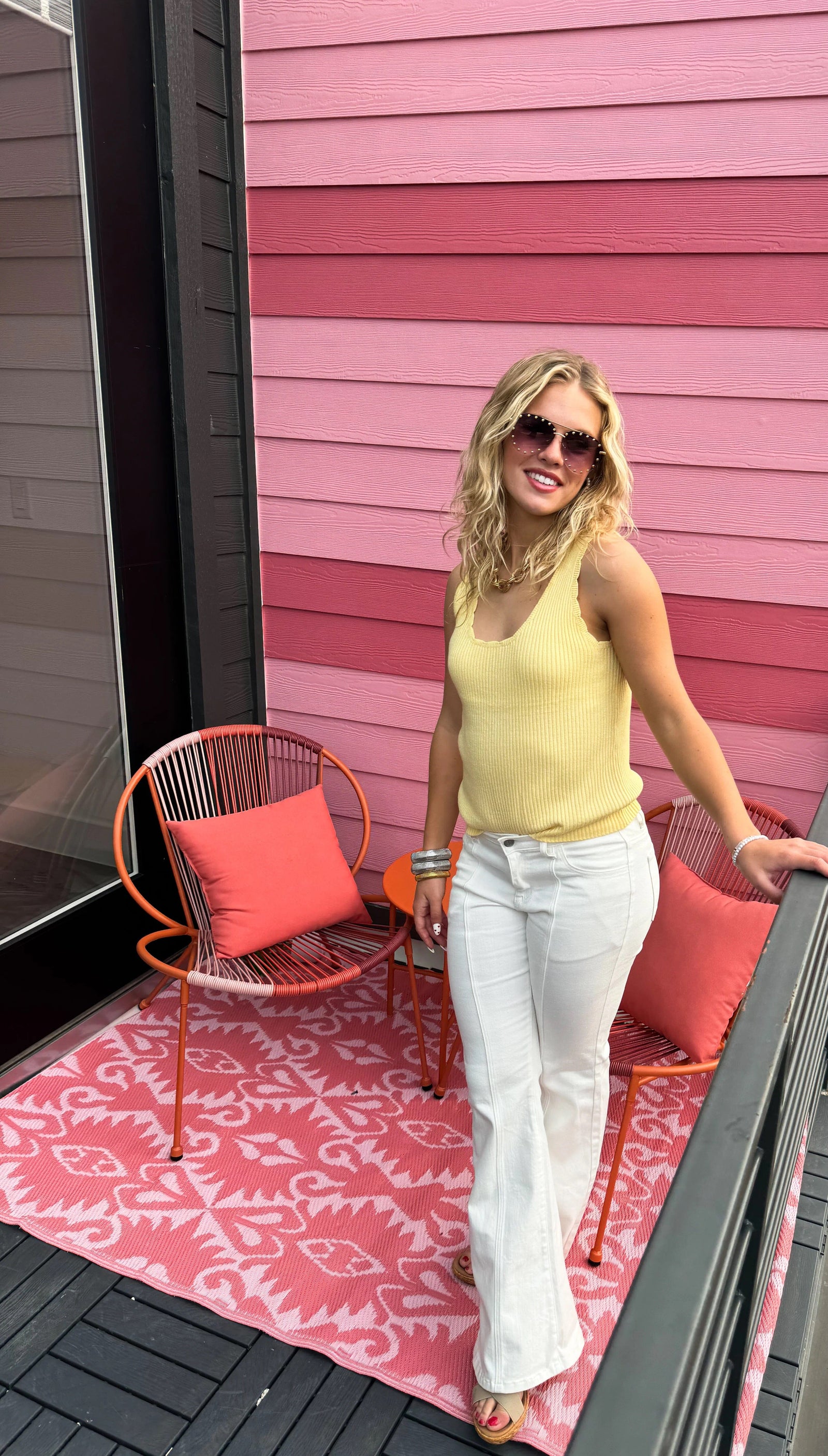 Lillian Scalloped Knit Tank | Multiple Colors Summer Tanks Blakely 