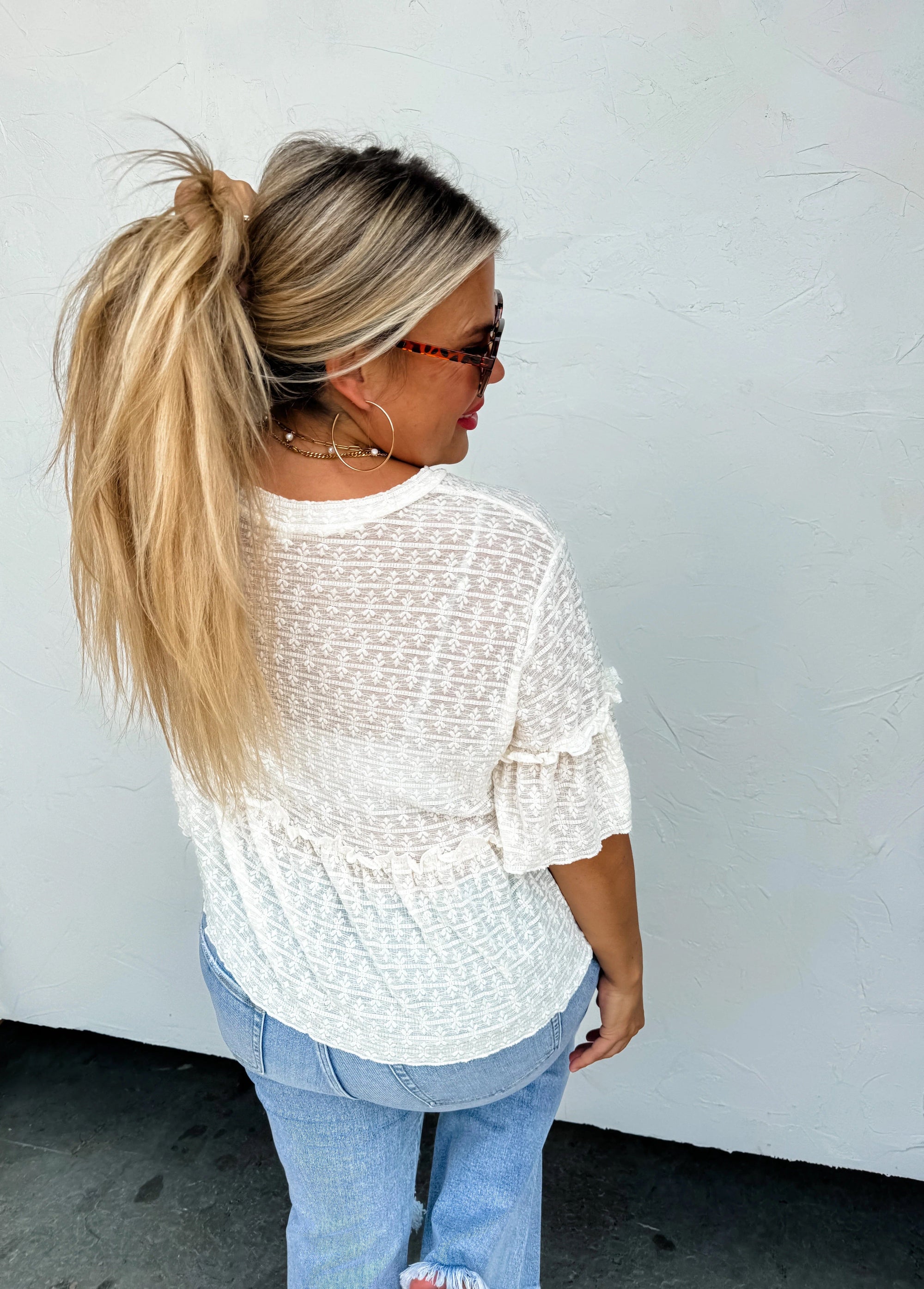 Maggie Lace Top Short sleeve Blakely 