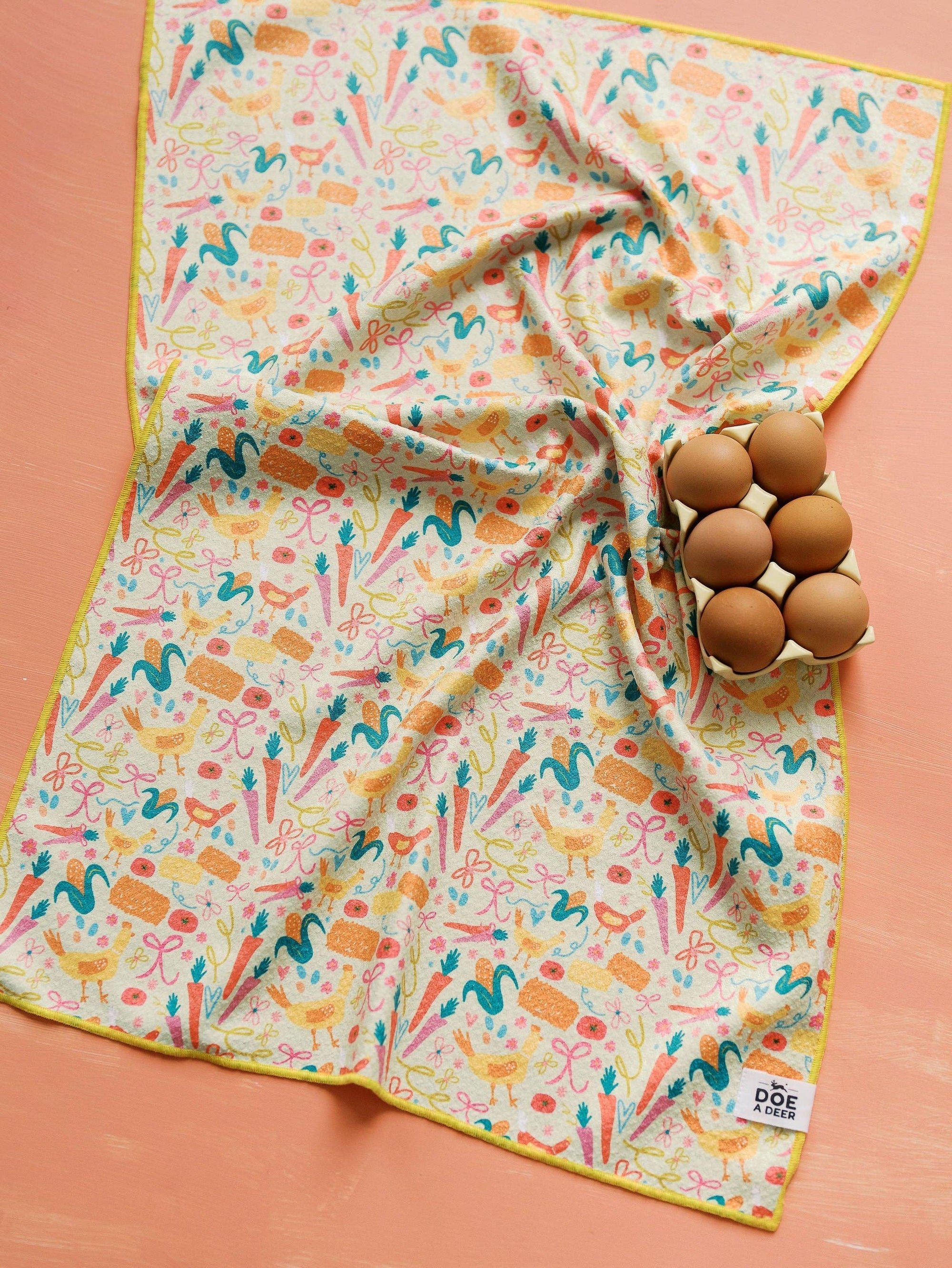 Farm Fresh Waffle Towel Doe A Deer 