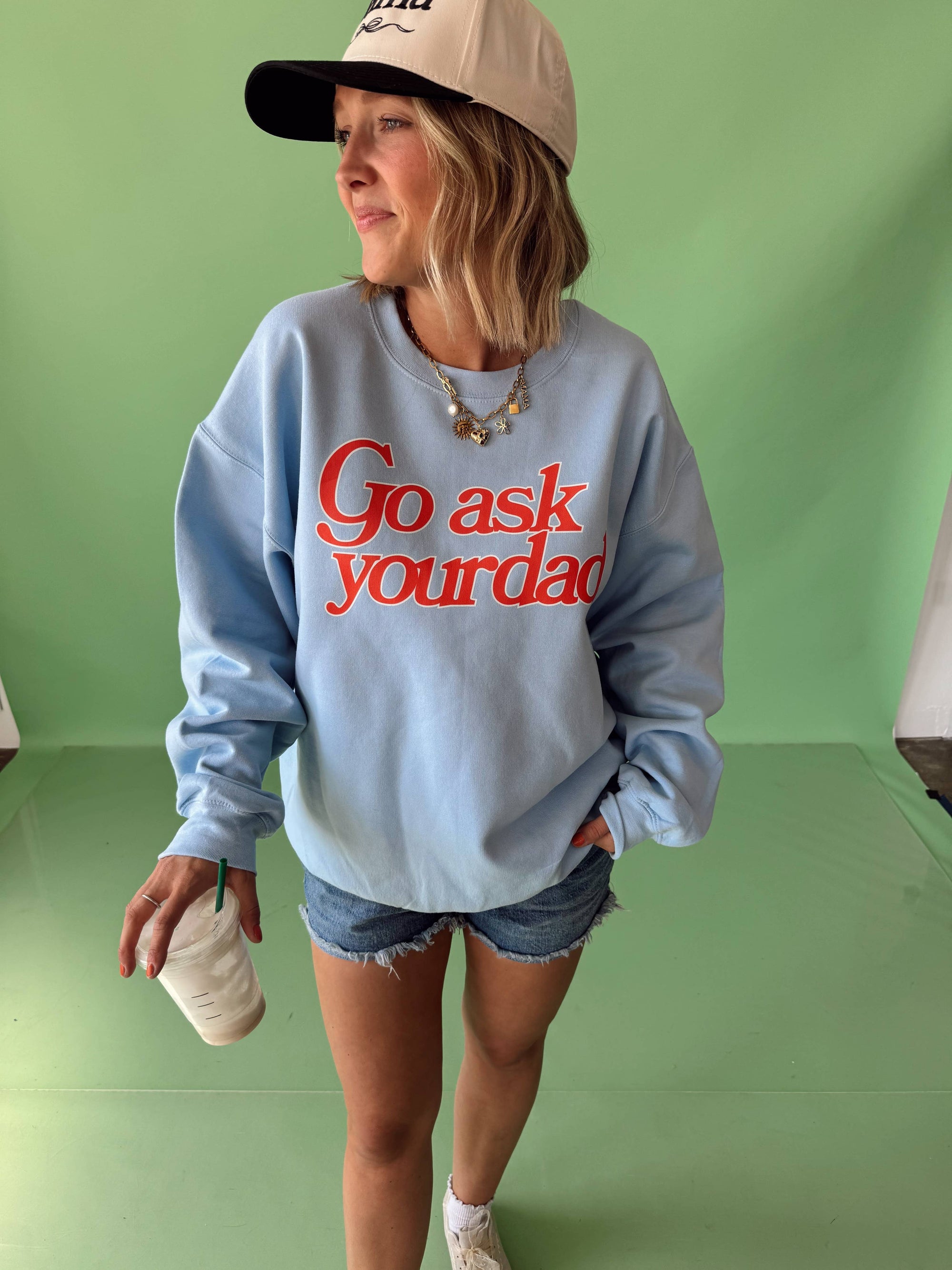 Go Ask Your Dad Crewneck: Large Jules Co 