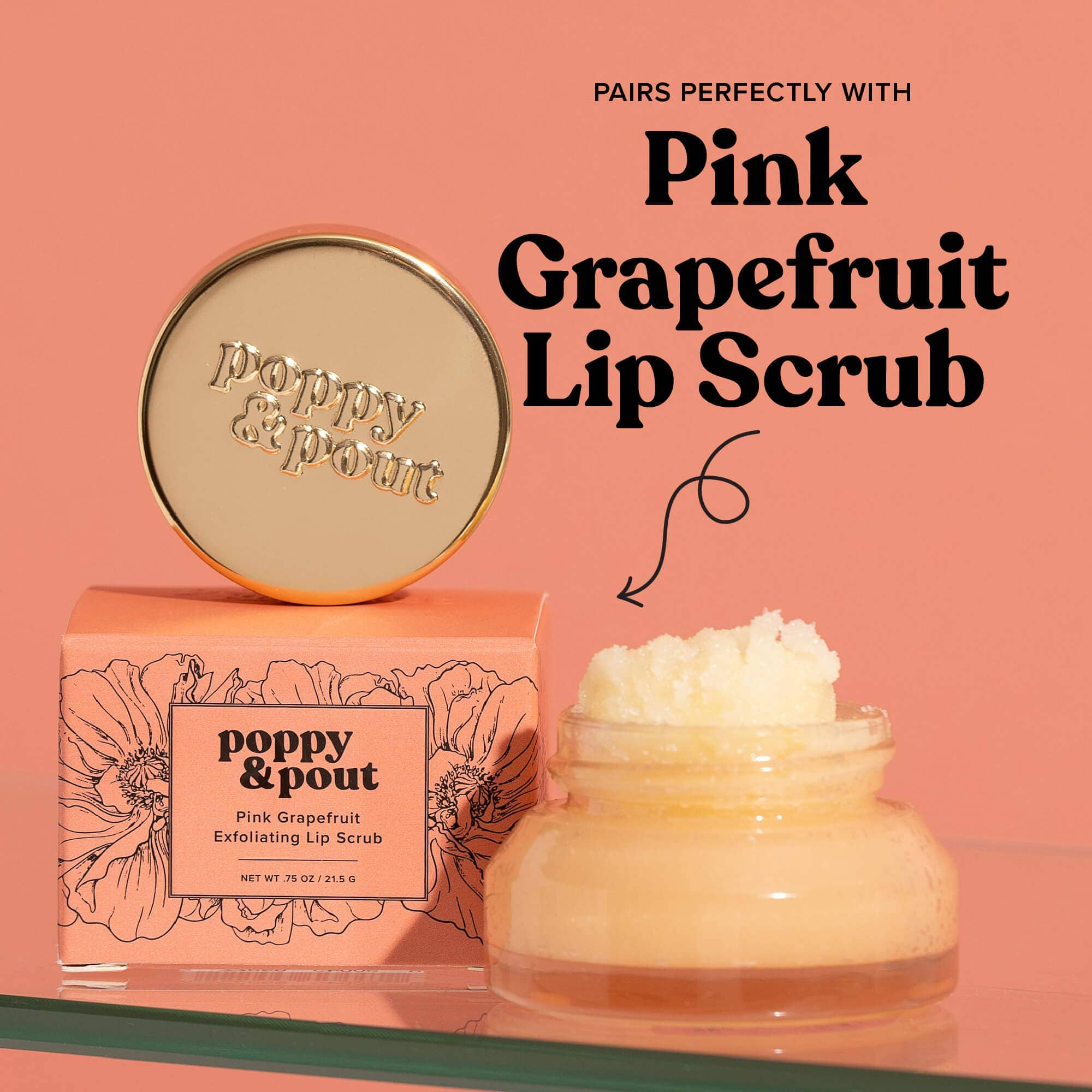 Lip Balm, Pink Grapefruit Poppy &amp; Pout 
