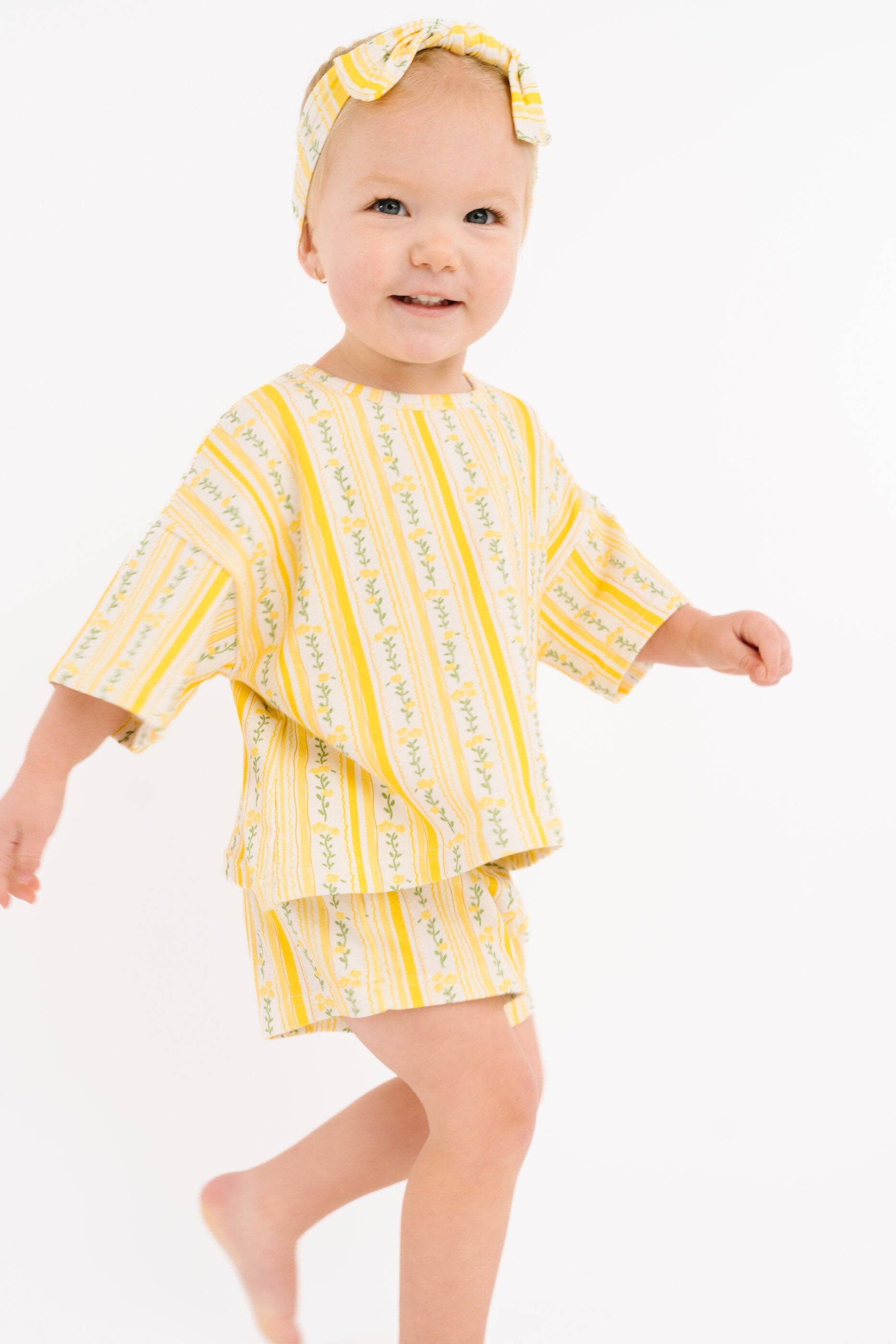 Sunny Meadow Stripe Slouchy Set: 6-12M Little One Shop 