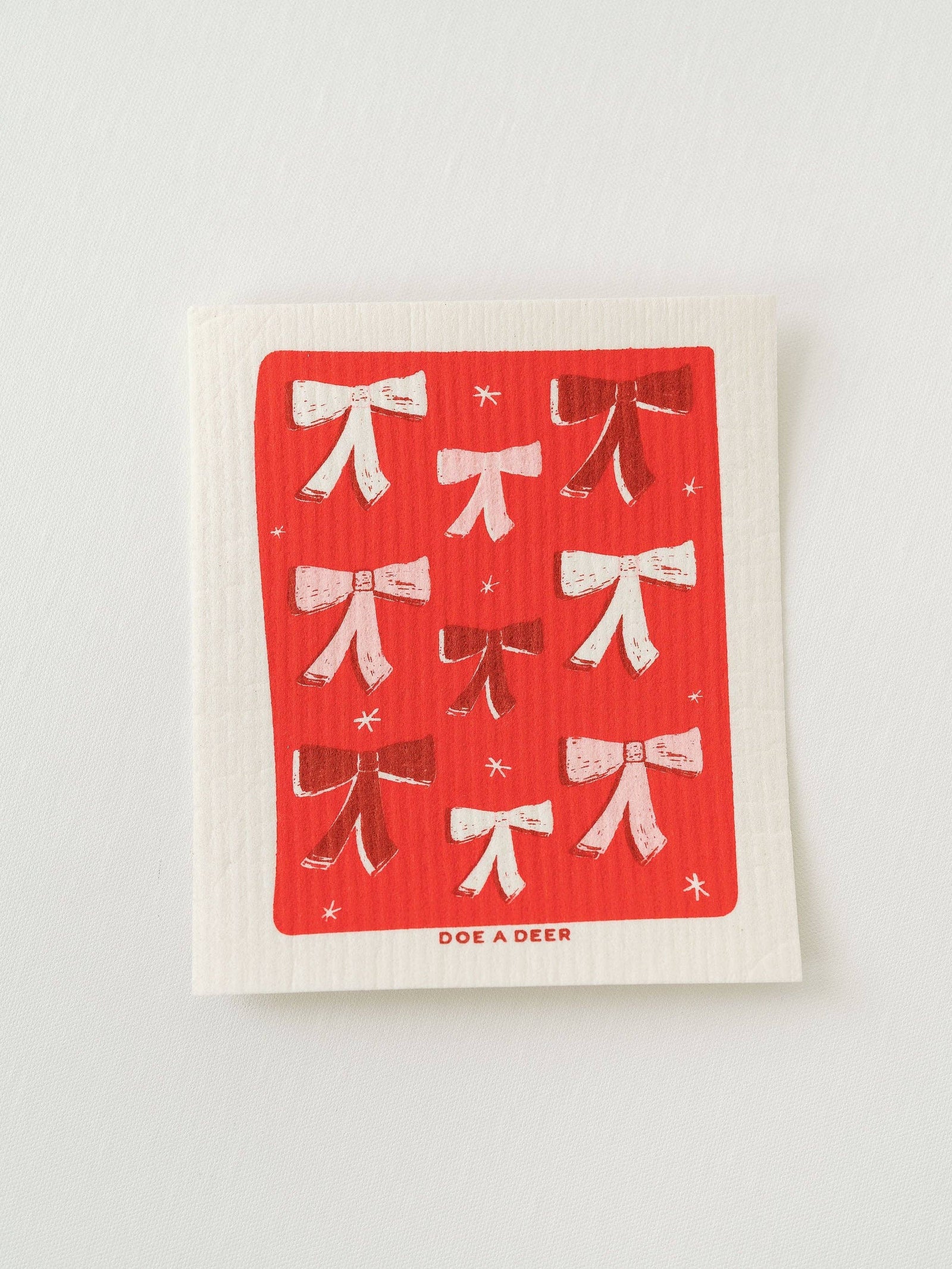 Tie a Bow Swedish Dishcloth | Holiday, Christmas Doe A Deer 