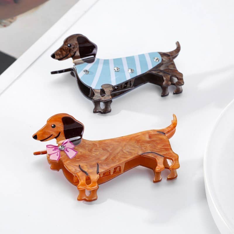 JUMBO DOG HAIR CLAW CLIPS | 40H1108: PINK JOSSLYN by wall to wall 