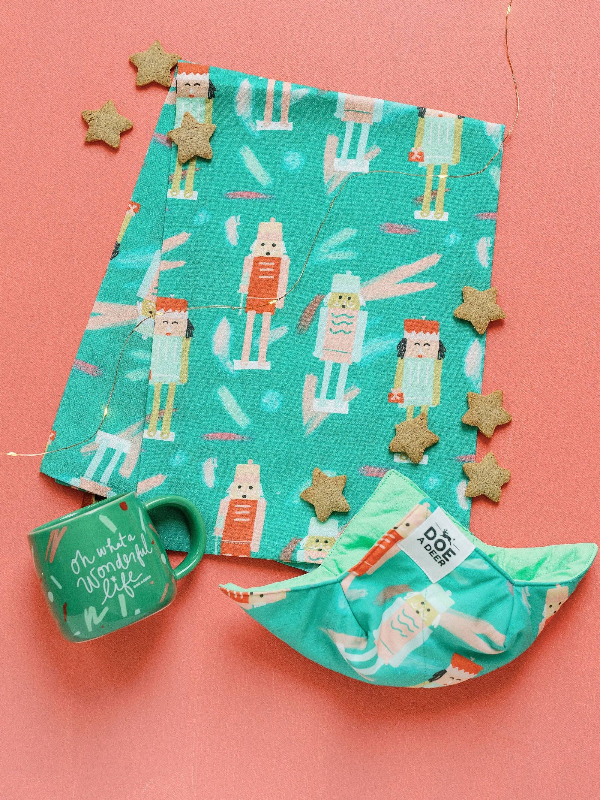 Nutcracker | Holiday Full Pattern Towel Doe A Deer 