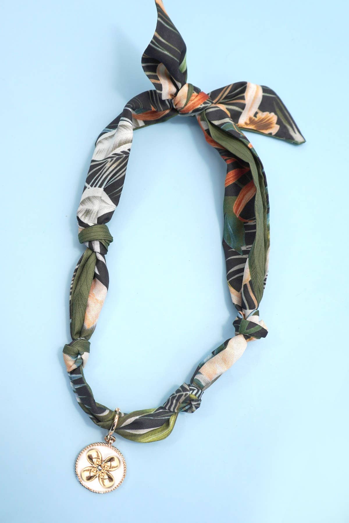 Handcrafted Scarf Interchangeable Charm Necklace | 80N92095: K JOSSLYN by wall to wall 
