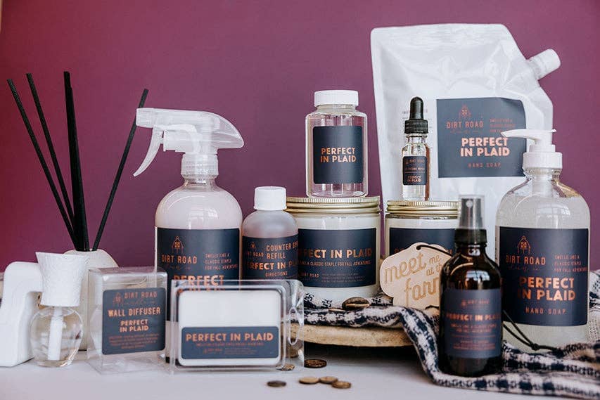 Perfect In Plaid Hand Soap: Hand Soap Dirt Road Candle Co 