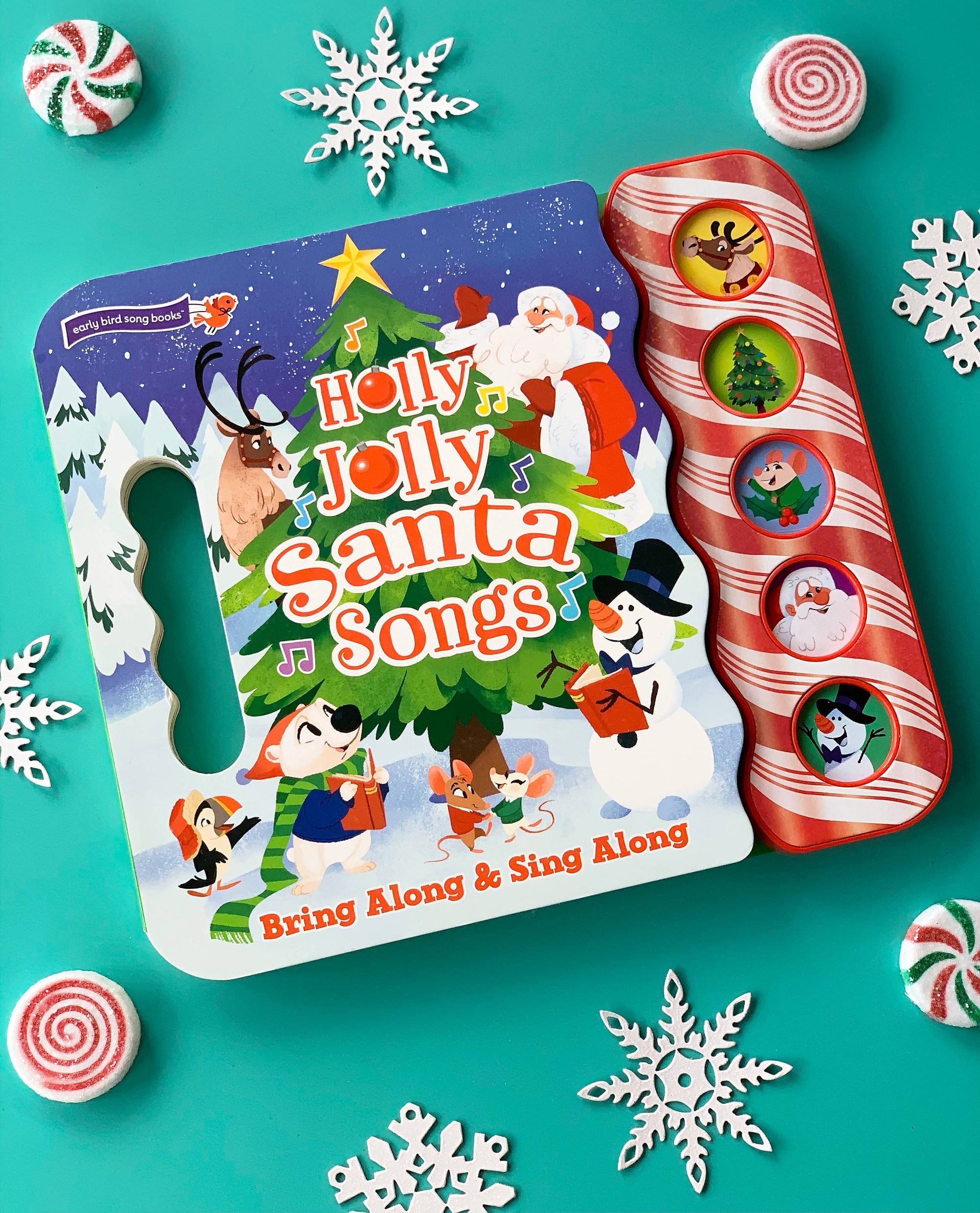 Holly Jolly Santa Songs 5-Button Christmas Sound Book Cottage Door Press 