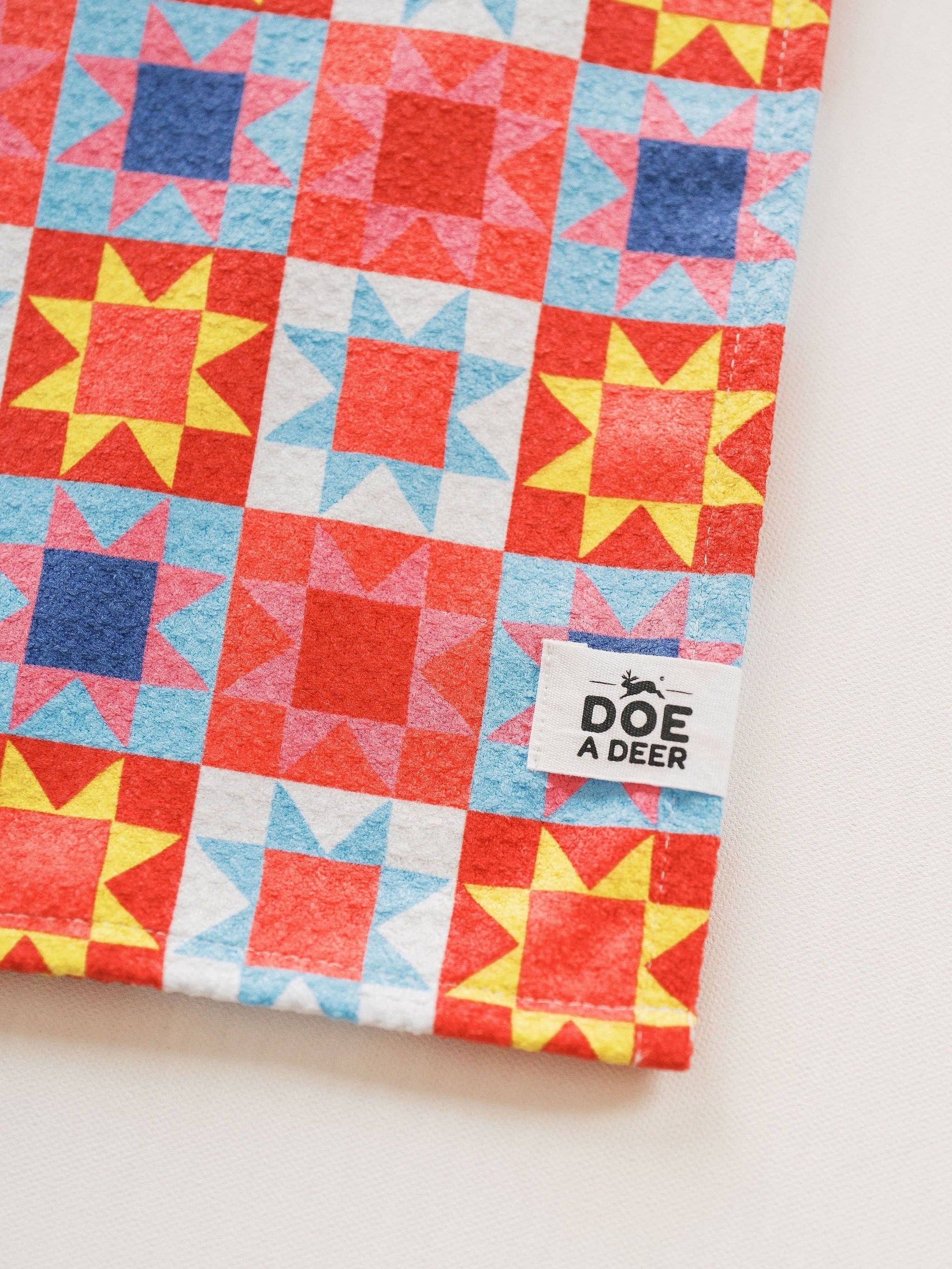 Sawtooth Star Waffle Towel Doe A Deer 