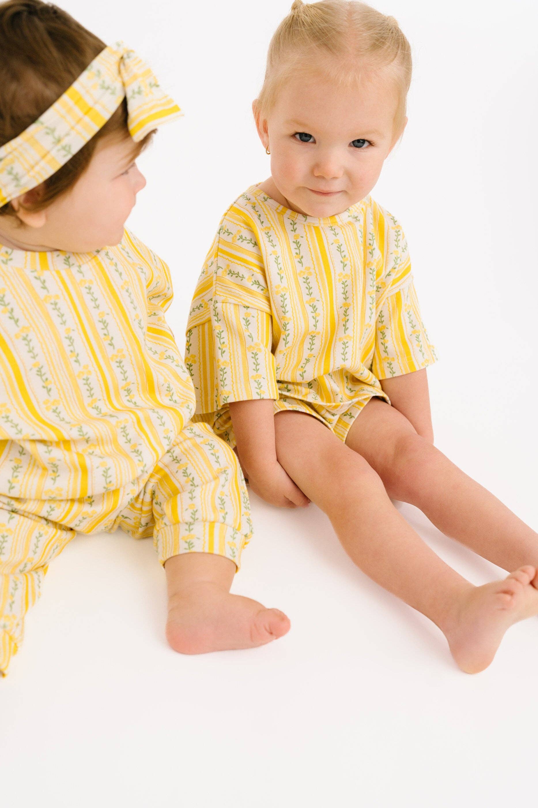 Sunny Meadow Stripe Slouchy Set: 6-12M Little One Shop 