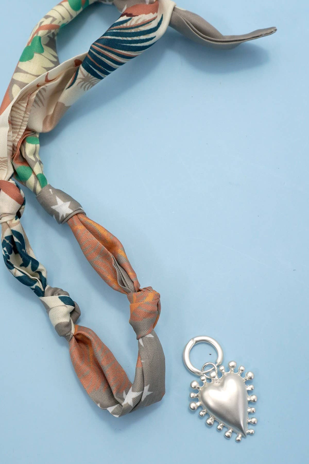 Handcrafted Scarf Interchangeable Charm Necklace | 80N92095: K JOSSLYN by wall to wall 