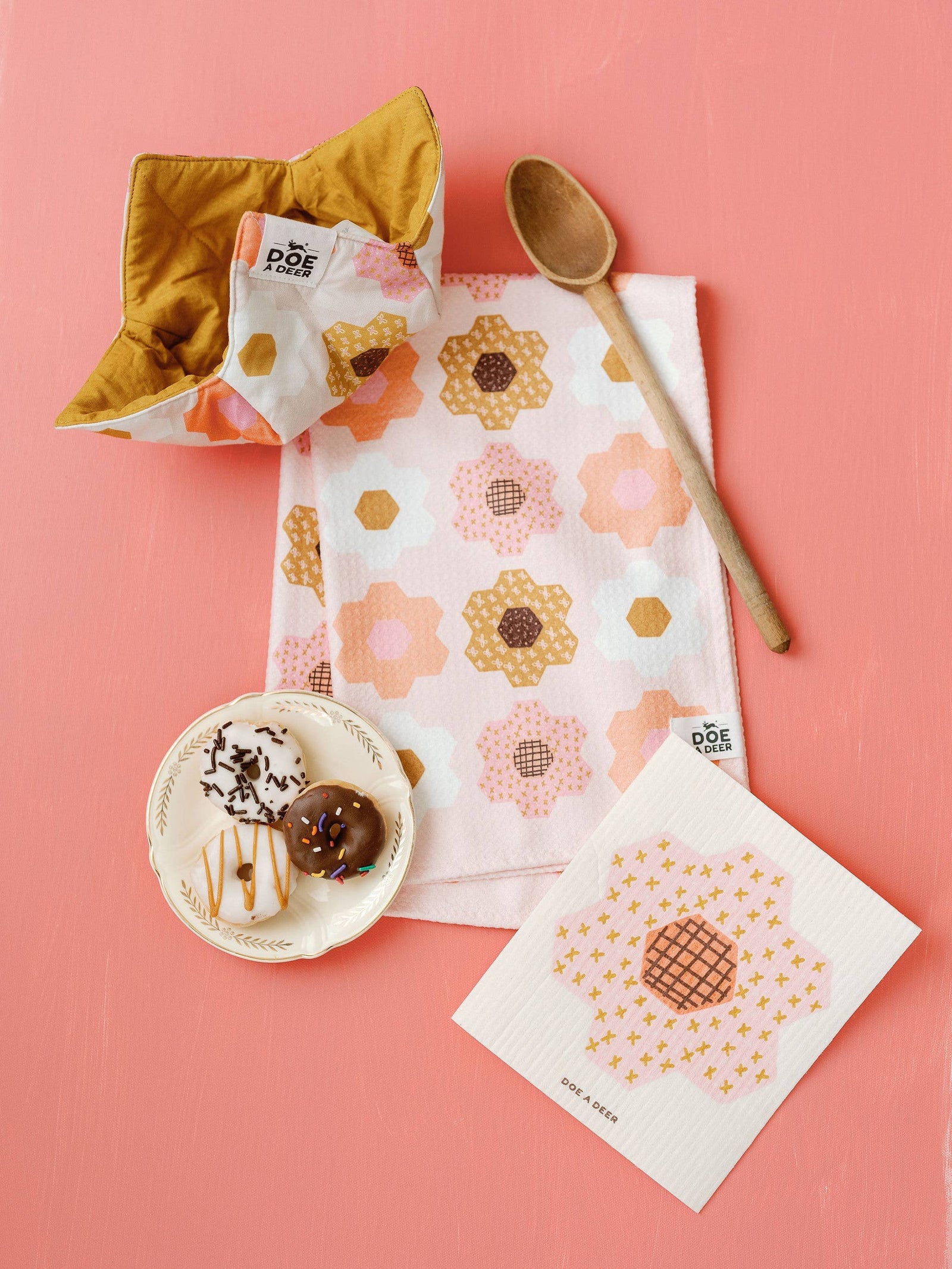 Quilt Block Swedish Dishcloth Doe A Deer 