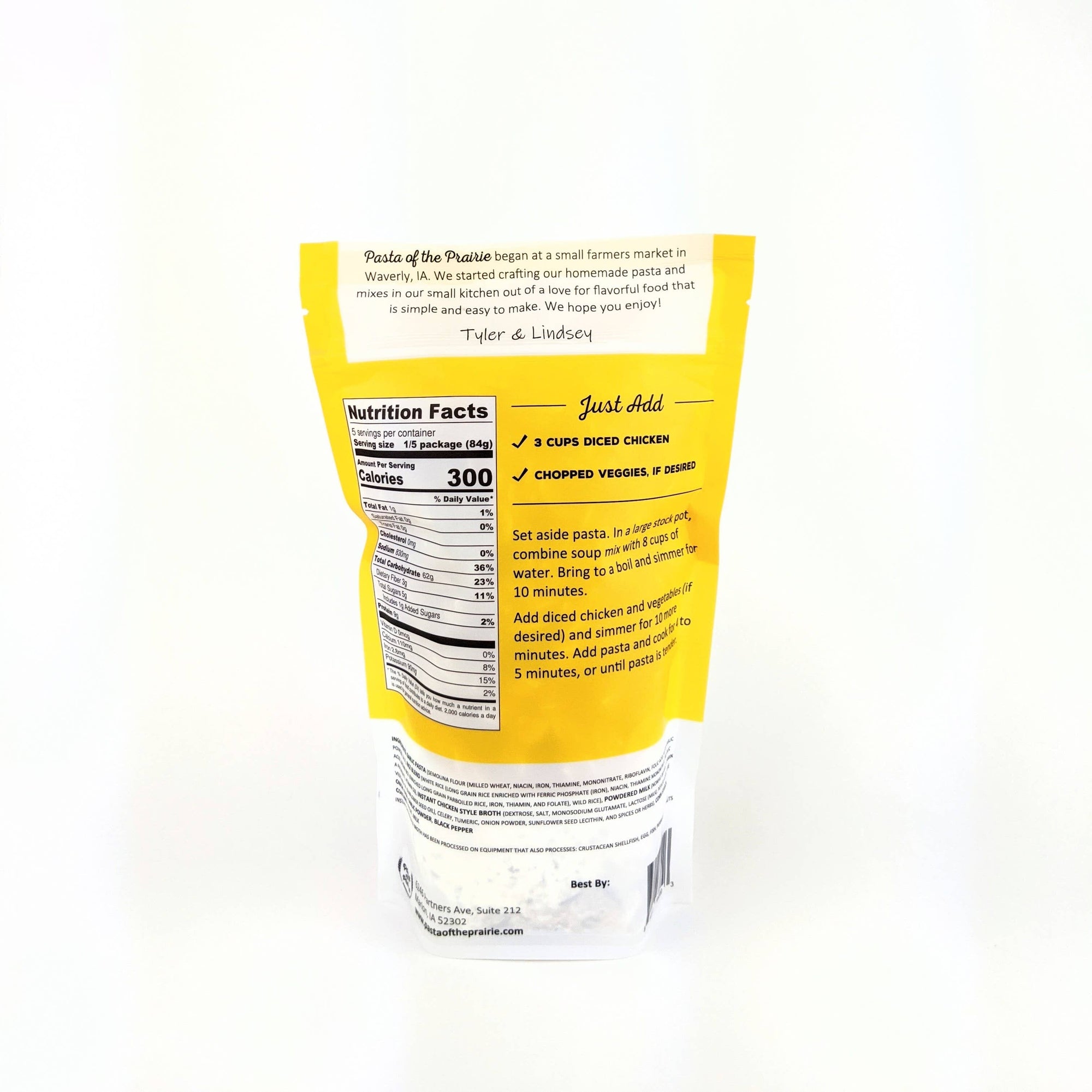 Creamy Chicken and Rice Soup Mix Pasta of the Prairie 