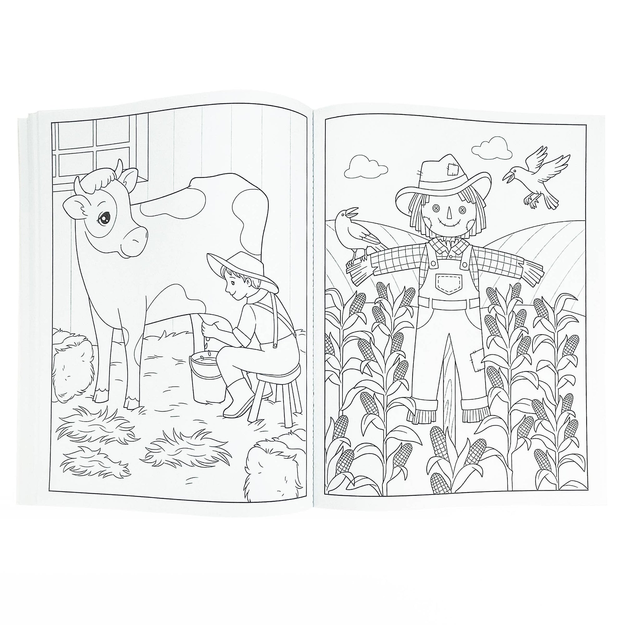 John Deere Kids Tractors, Trucks &amp; Animals Coloring Book Cottage Door Press 