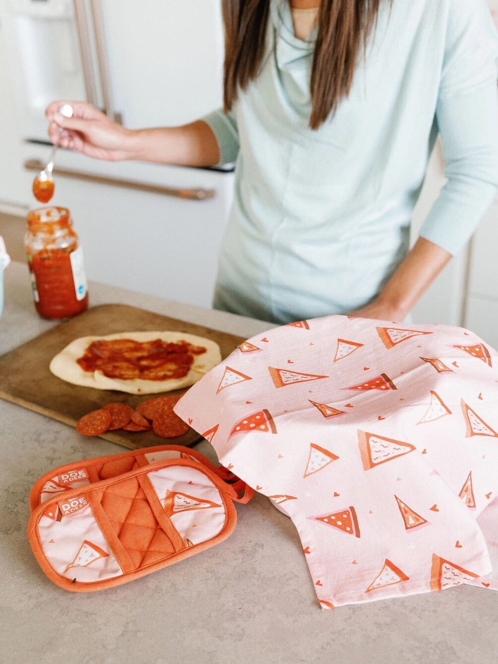 Pizza Full Pattern Towel Accessories Doe A Deer 