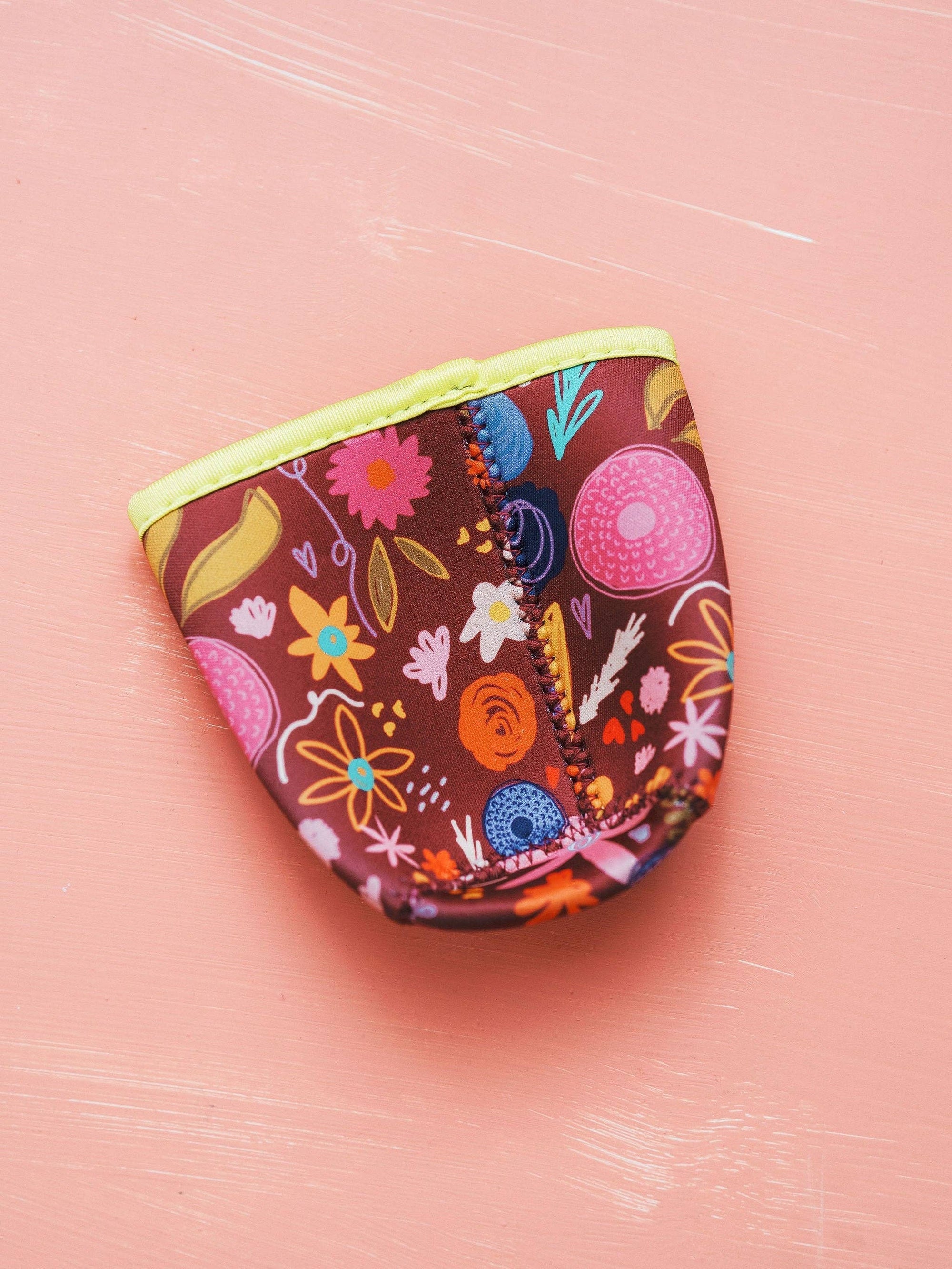 Fall Floral Drink Sleeve | Iced Coffee Koozie Doe A Deer 