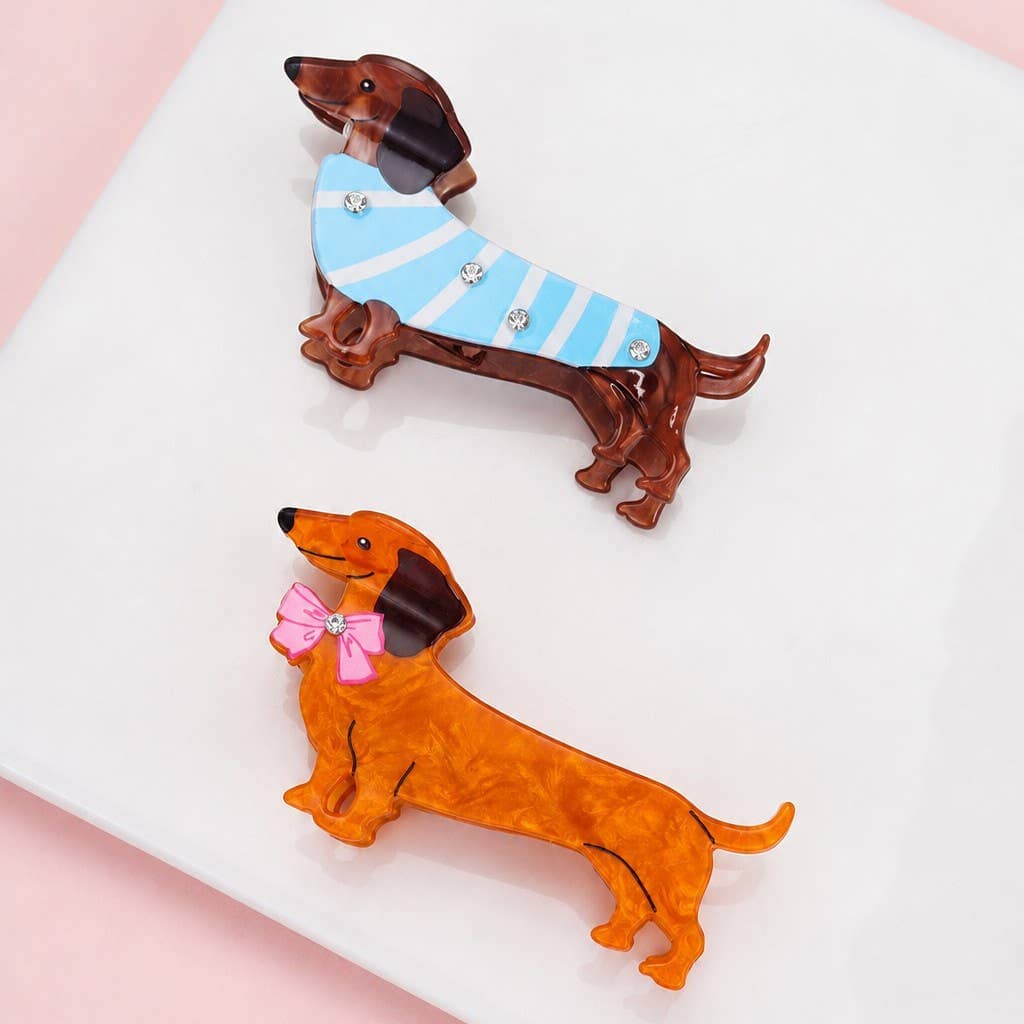 JUMBO DOG HAIR CLAW CLIPS | 40H1108: PINK JOSSLYN by wall to wall 
