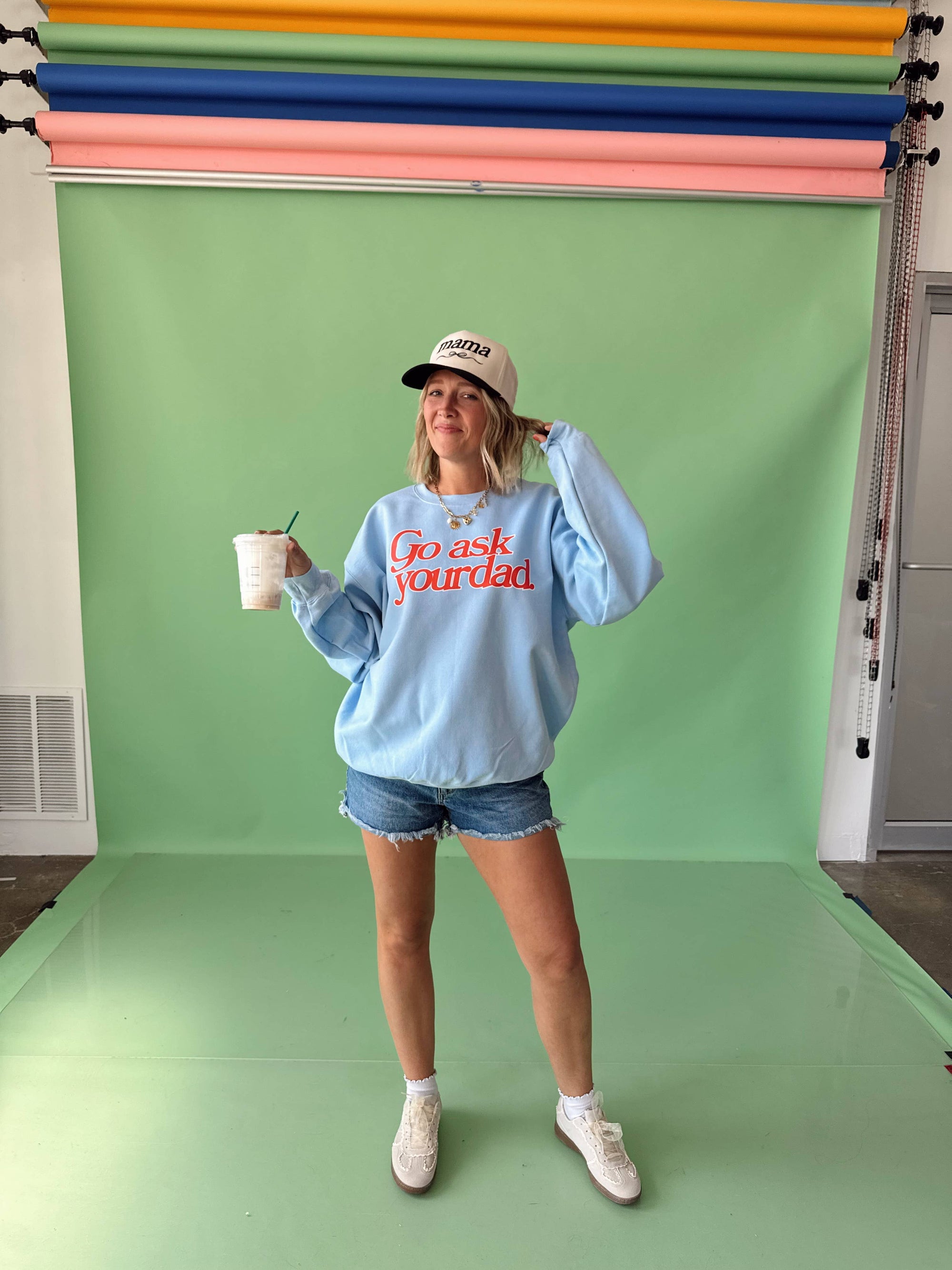 Go Ask Your Dad Crewneck: XL Jules Co 