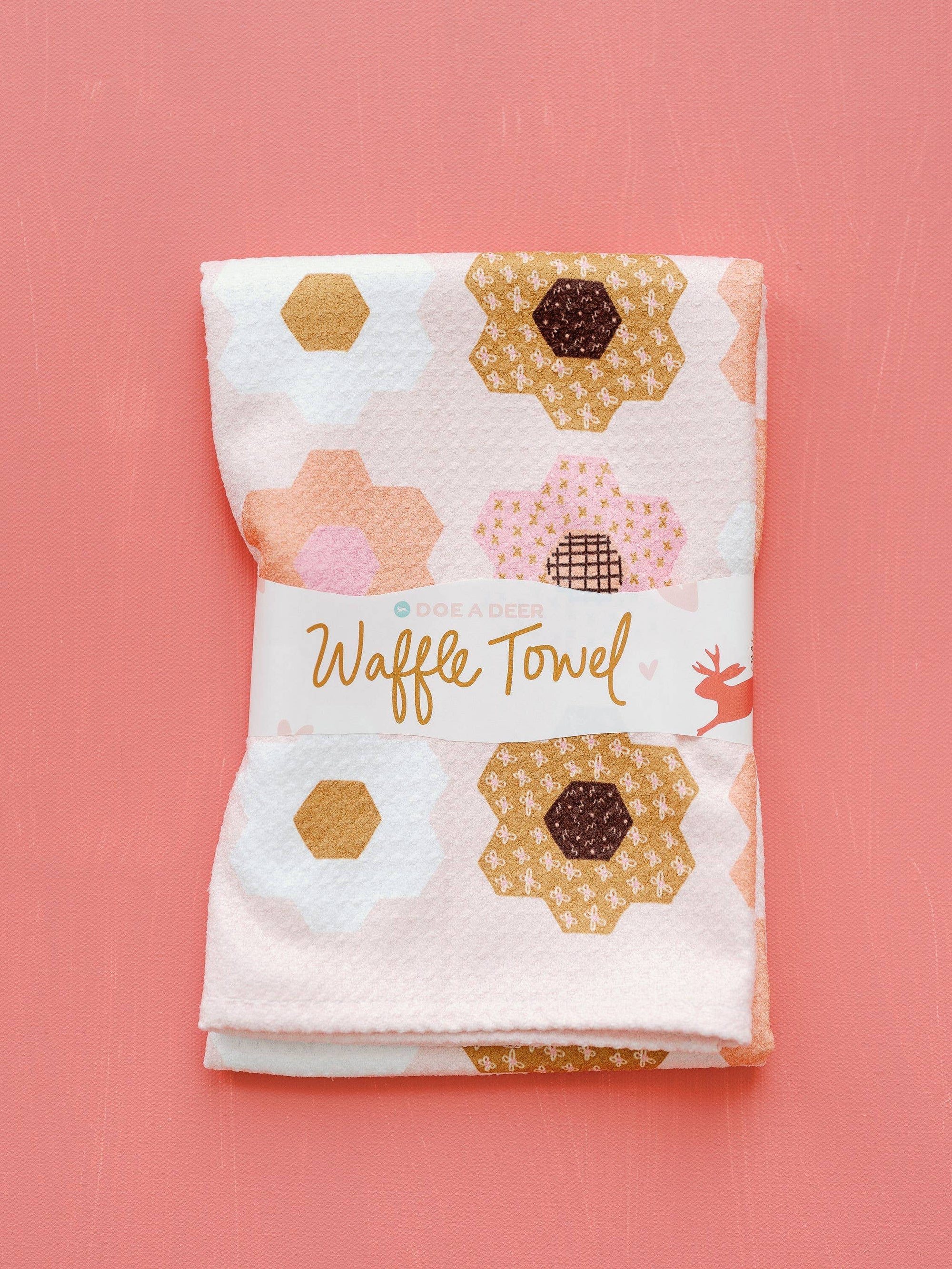 Flower Garden Kitchen Waffle Towel | Microfiber Doe A Deer 