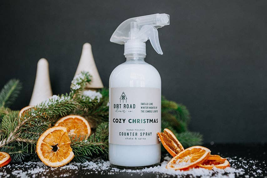 Cozy Christmas Counter Spray: Counter Spray Dirt Road Candle Co 