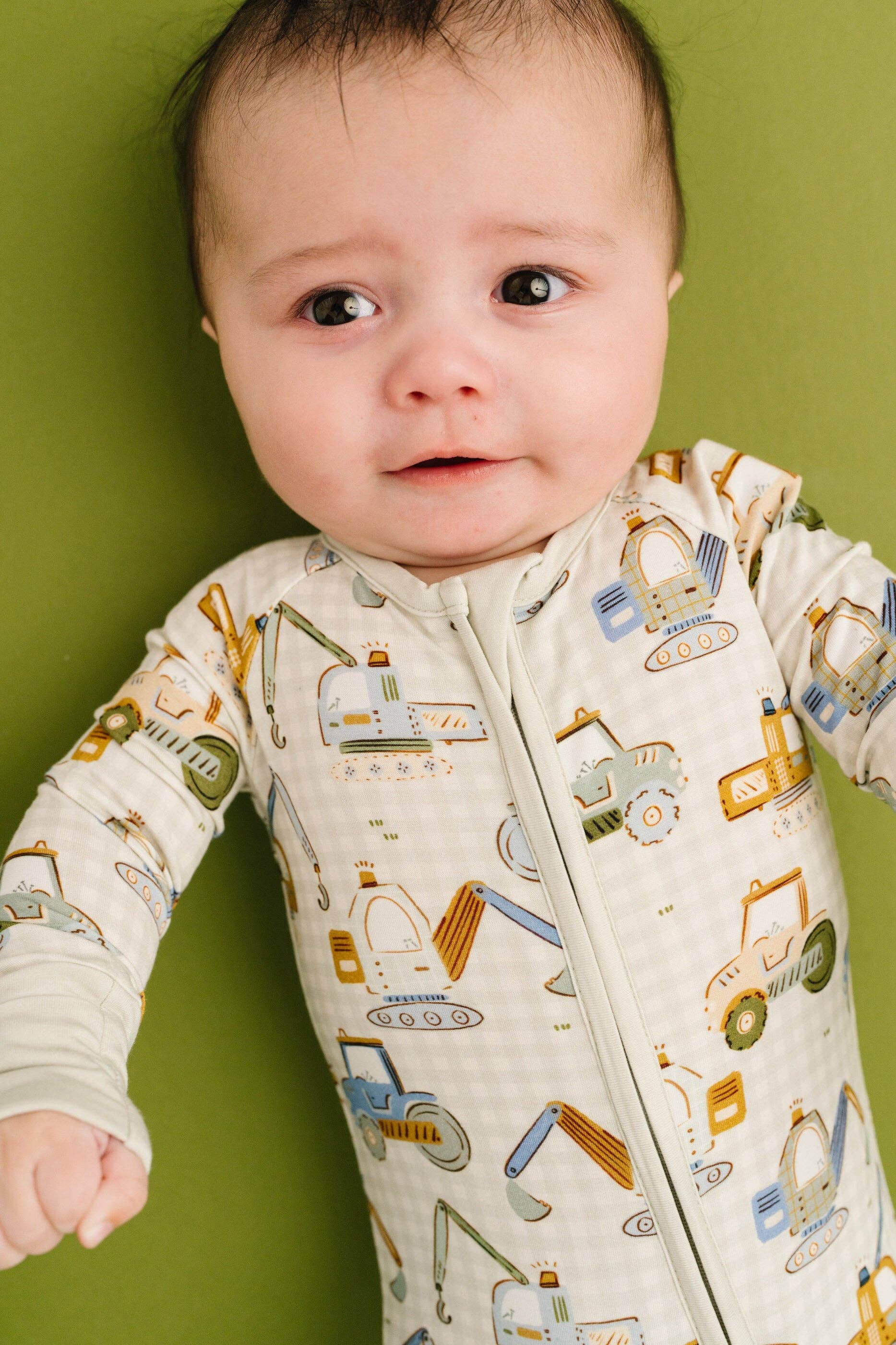 Construction Crew Bamboo Sleeper: 0-3M Little One Shop 