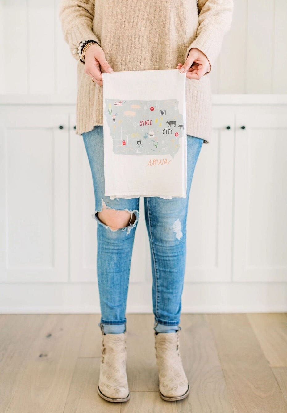 Iowa Flour Sack Towel Accessories Doe A Deer 